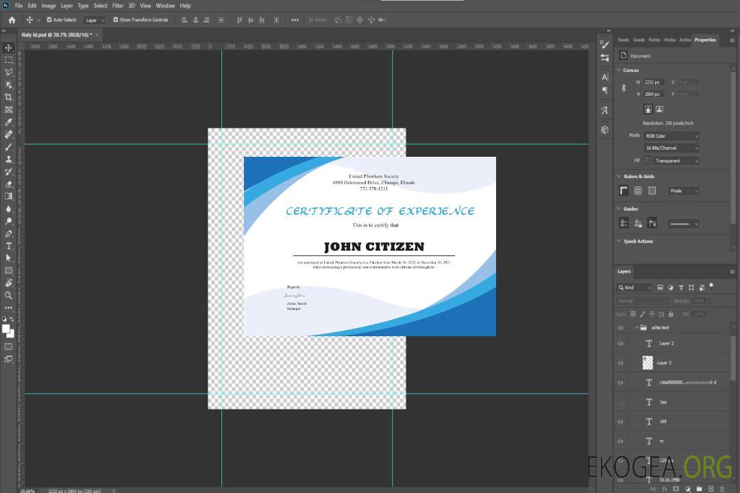 Certificat d'expérience en plomberie aux États-Unis template
